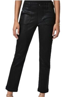 Paige | Mayslie Straight Ankle Jeans In Black Fog Luxe Coating | 27